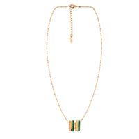 Rose Gold Emerald Shine Necklace