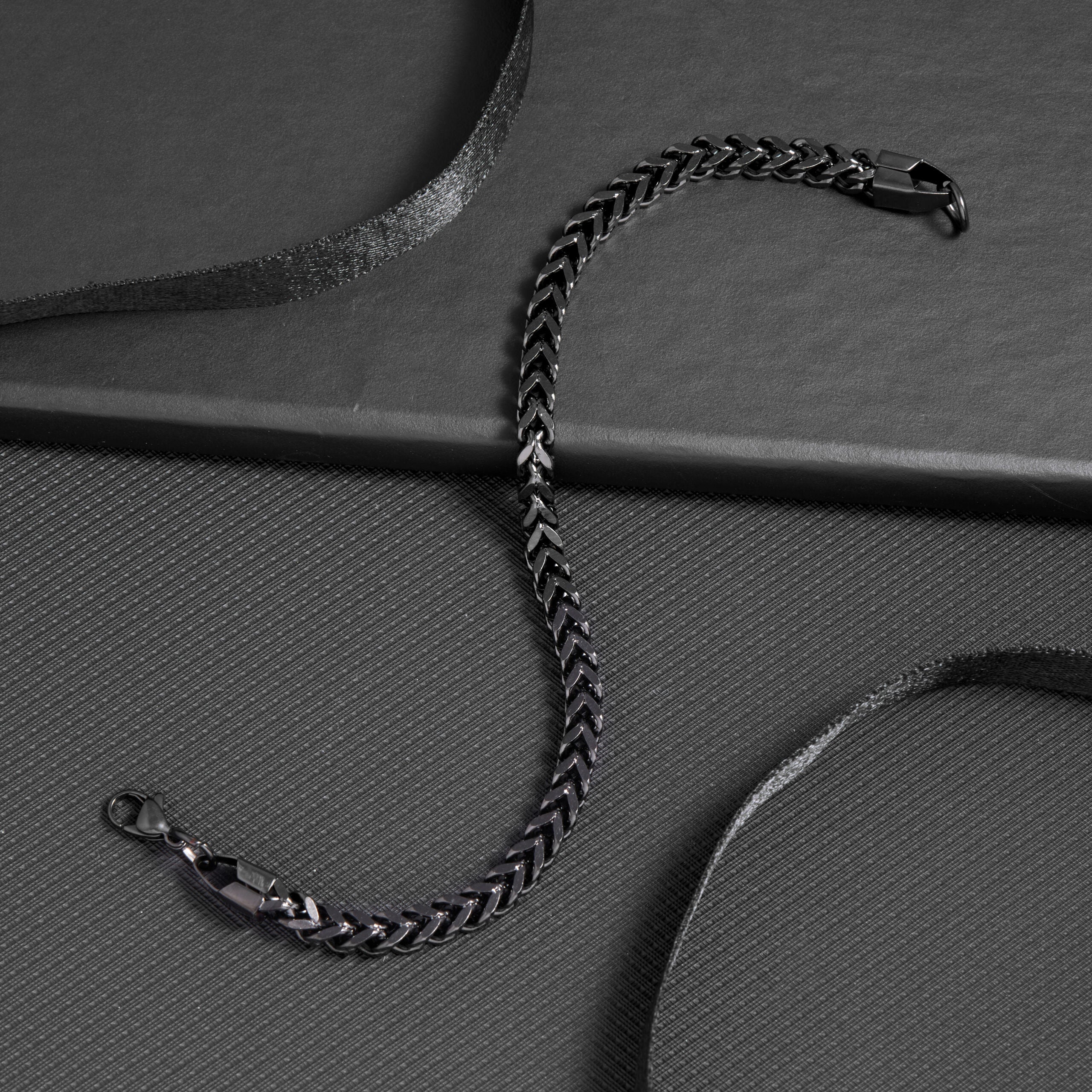 Bold Link Stainless Steel Black Bracelet for Men