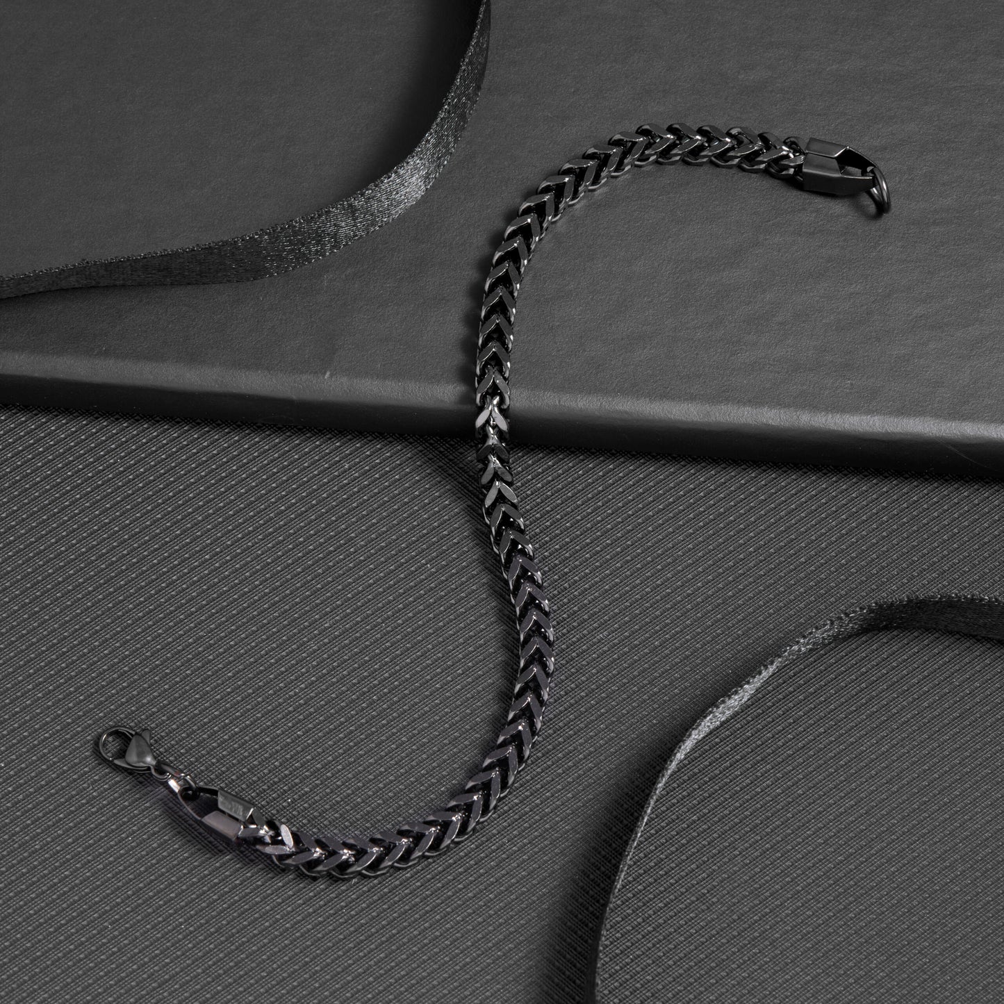 Bold Link Stainless Steel Black Bracelet for Men
