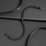 Bold Link Stainless Steel Black Bracelet for Men
