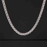 Twisted Design Stainless Steel Chain for Men (21.5 Inch)