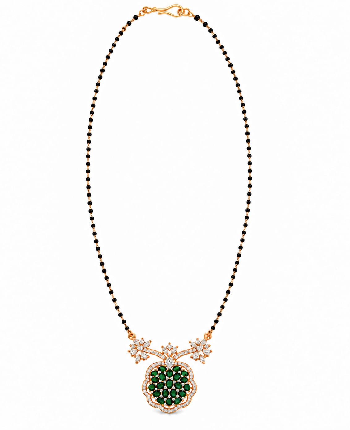 Royal Crystal Black Bead Mangalsutra