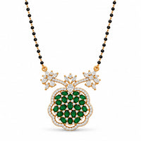Royal Crystal Black Bead Mangalsutra