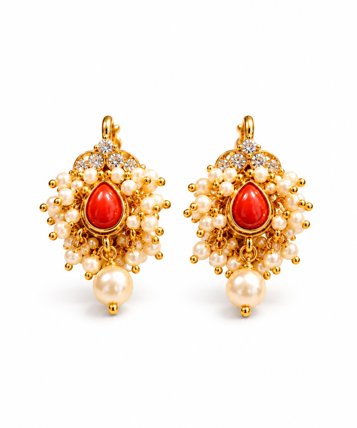 Elegant Pearl Stud Earrings