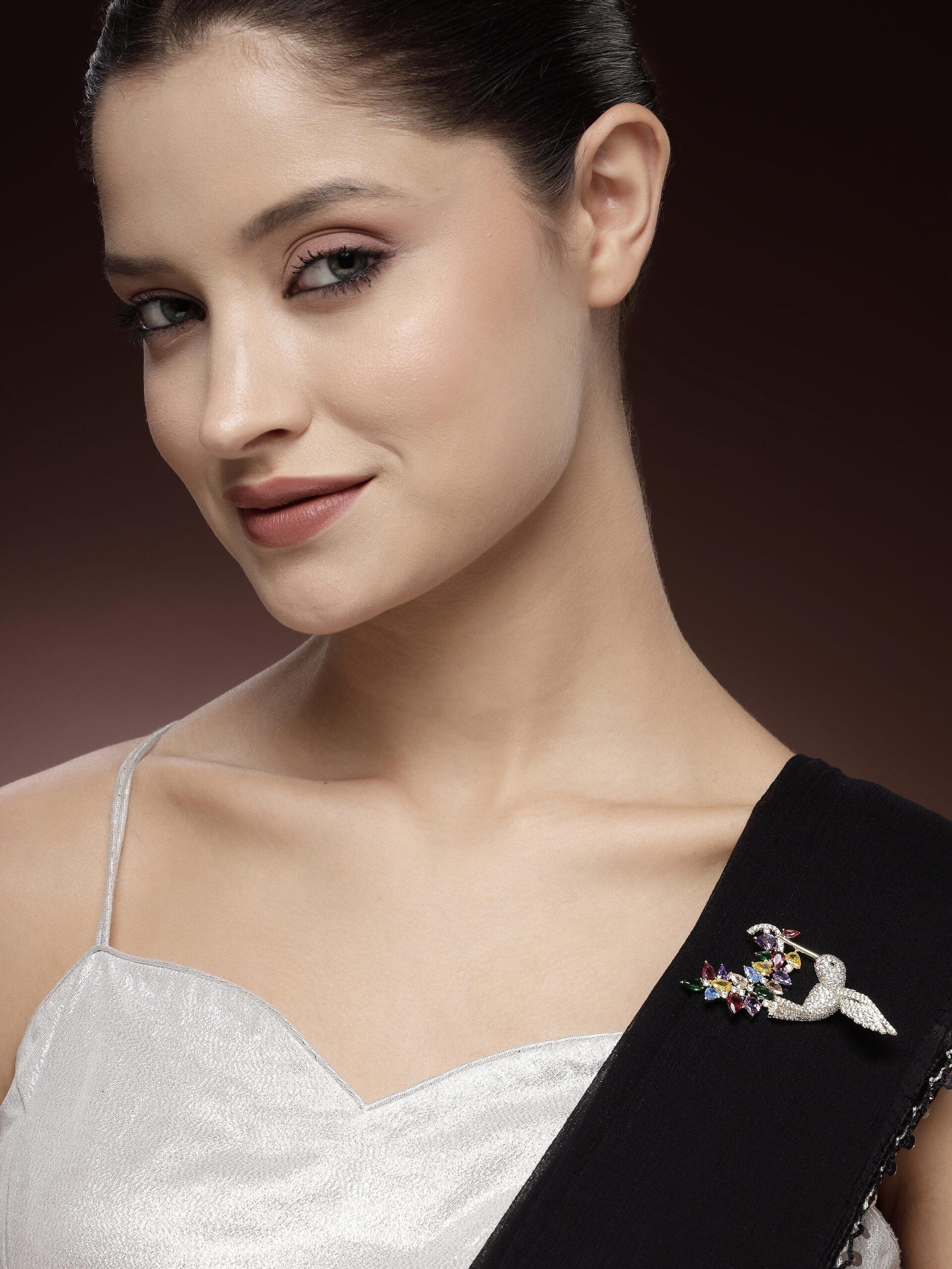 Exquisite Multi-Zircon Statement Brooch