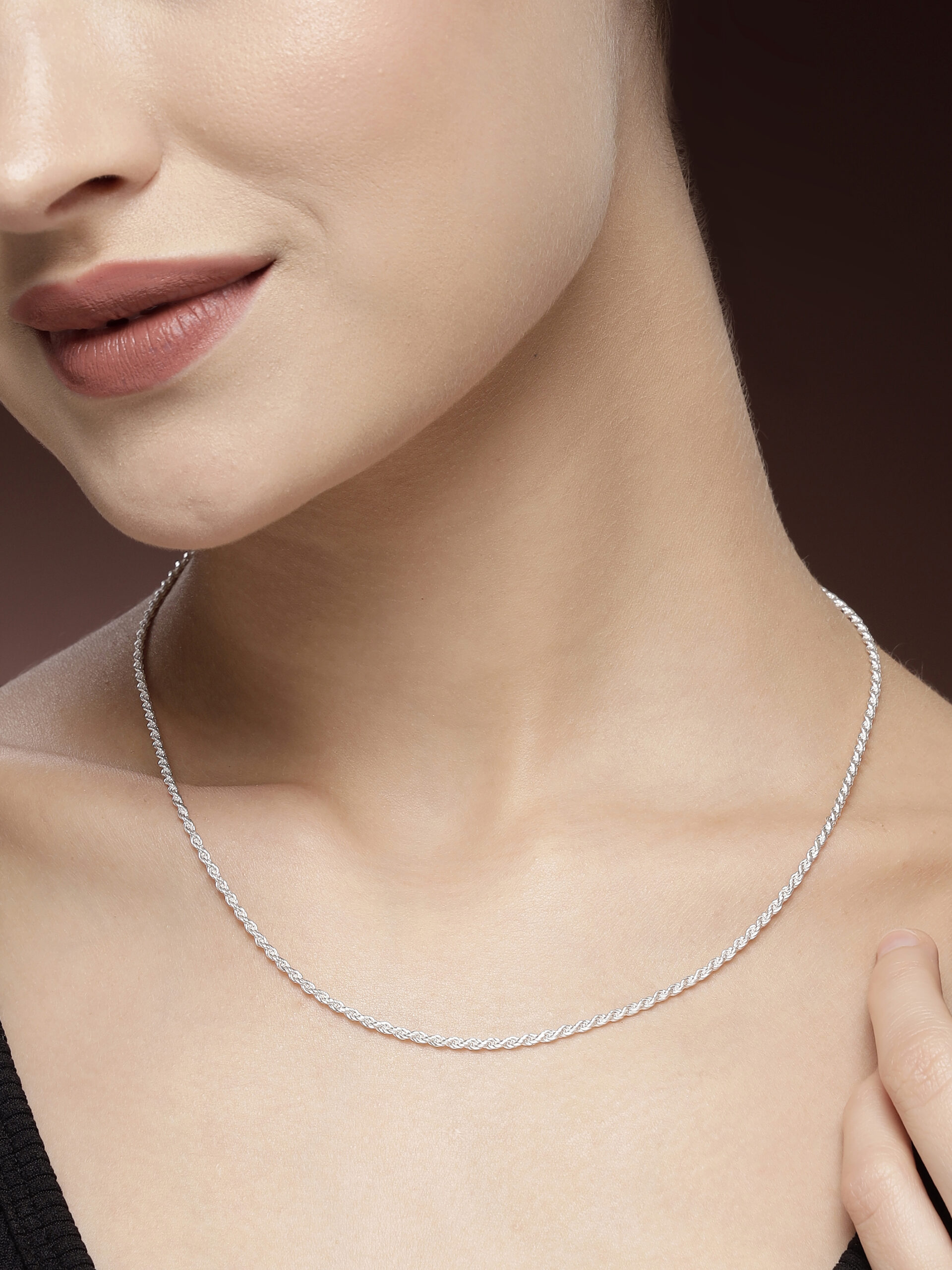 92.5 Sterling Silver Chain For Women | 18 Inches